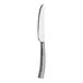 A Varick Malcolm stainless steel knife with a textured silver handle and silver blade.