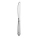 A Varick Helena stainless steel dinner knife with a long silver handle.