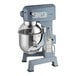 A white Ecoline by Hobart 20 Qt. Planetary Stand Mixer with standard accessories.