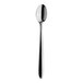 A close-up of a Varick Moon stainless steel iced tea spoon with a long handle.