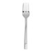 A silver Varick Estate salad/dessert fork with a white background.