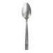 A silver Varick Estate stainless steel teaspoon with a long handle.