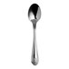A close-up of a Varick Orleans stainless steel teaspoon with a handle.