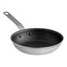 A close-up of a Vigor A3000 Series aluminum frying pan with a plated handle.