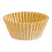 A close up of a Baker's Lane Kraft fluted cupcake liner.