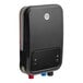 A white and black GE tankless water heater with buttons.