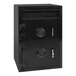 A black Cennox mail drop safe with double doors.