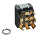 A black and gold Fryclone 2-Way Pump Change-Over switch with gold and silver metal parts.