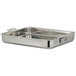 Bon Chef 60012CLDHF Cucina 5 Qt. Hammered Finish Stainless Steel Large Food Pan with Handles and Induction Bottom - 14 5/8 inch x 12 inch x 2 1/4 inch