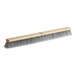 An O-Cedar Commercial indoor push broom head with grey flagged bristles.