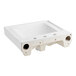 A white rectangular American Standard wall-mount sink with two holes.