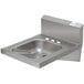 An Advance Tabco stainless steel hand sink with a drain.