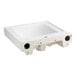 A white rectangular American Standard Decorum wall-mount sink with two center holes.