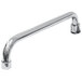 A chrome steel replacement spout for an Advance Tabco K-53 faucet.