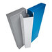 A white rectangular box with a blue and white cover with a blue and white metal L.A. Baby Fingershield inside.