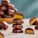 A stack of Peter's Chocolate Caramel Loaves.