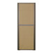 A tall Grosfillex towel valet with a tan panel.