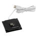 A black square USB cable with a white plug.