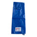 A blue plastic bag with a blue and white label for Tucker Safety Products QuicKlean Blue Nylon Sleeve with Hand Guard.