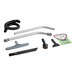 The ProTeam GoFit 6 backpack vacuum with Xover Performance Telescoping Wand Kit and various accessories.