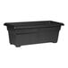 A black rectangular Novelty Manufacturing Co. patio planter.