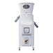 A close-up of a white Arcobaleno Luna Flour Mill with a yellow logo.