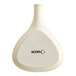 An ivory stoneware fry pan server with the word Acopa on it.