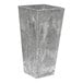 A grey rectangular Ella Artstone planter.