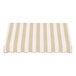 An open-sided Awntech Dallas linen and white striped awning.