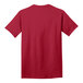 A red Port & Company short sleeve T-shirt.