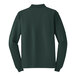 A dark green Port Authority long sleeve polo shirt.