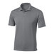 A grey Sport-Tek polo shirt with a collar.