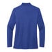 A royal blue women's long sleeve Port Authority polo shirt.