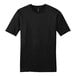 A District unisex black short sleeve T-shirt with a black collar.