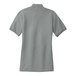 A Port Authority Cool Gray short sleeve polo shirt for women.