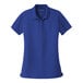 A Port Authority True Royal short sleeve polo shirt for women.
