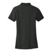 A Port Authority women's black short sleeve polo shirt.