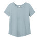 A light blue AllMade women's customizable short sleeve t-shirt with a scoop neck.