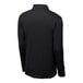 A back view of a black Sport-Tek long sleeve polo shirt.