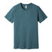 An extra small heather slate Bella + Canvas customizable t-shirt.