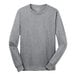 A Port & Company athletic heather long sleeve t-shirt in gray.
