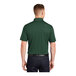 A man wearing a forest green Sport-Tek short sleeve polo shirt.