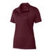 A Sport-Tek women's maroon polo shirt with a collar.