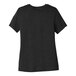 A Bella + Canvas women's black heather customizable short sleeve t-shirt.