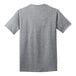 A Port & Company athletic heather grey t-shirt.