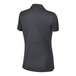 A back view of a Sport-Tek women's iron gray polo shirt with a collar.