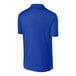 A back view of a Sport-Tek True Royal short sleeve polo shirt in blue.