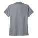 A grey Nike short sleeve polo shirt with a white collar.