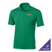 A kelly green Sport-Tek polo shirt with a logo on it.