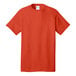 An orange Port & Company short sleeve T-shirt.